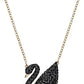 Rhodium-Plated Alloy Rhinestones Studded Duck Necklace - The Pari | Swadesiicart