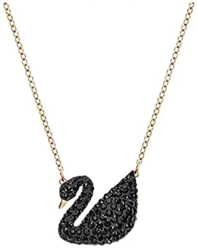 Rhodium-Plated Alloy Rhinestones Studded Duck Necklace - The Pari | Swadesiicart