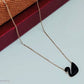 Rhodium-Plated Alloy Rhinestones Studded Duck Necklace - The Pari | Swadesiicart