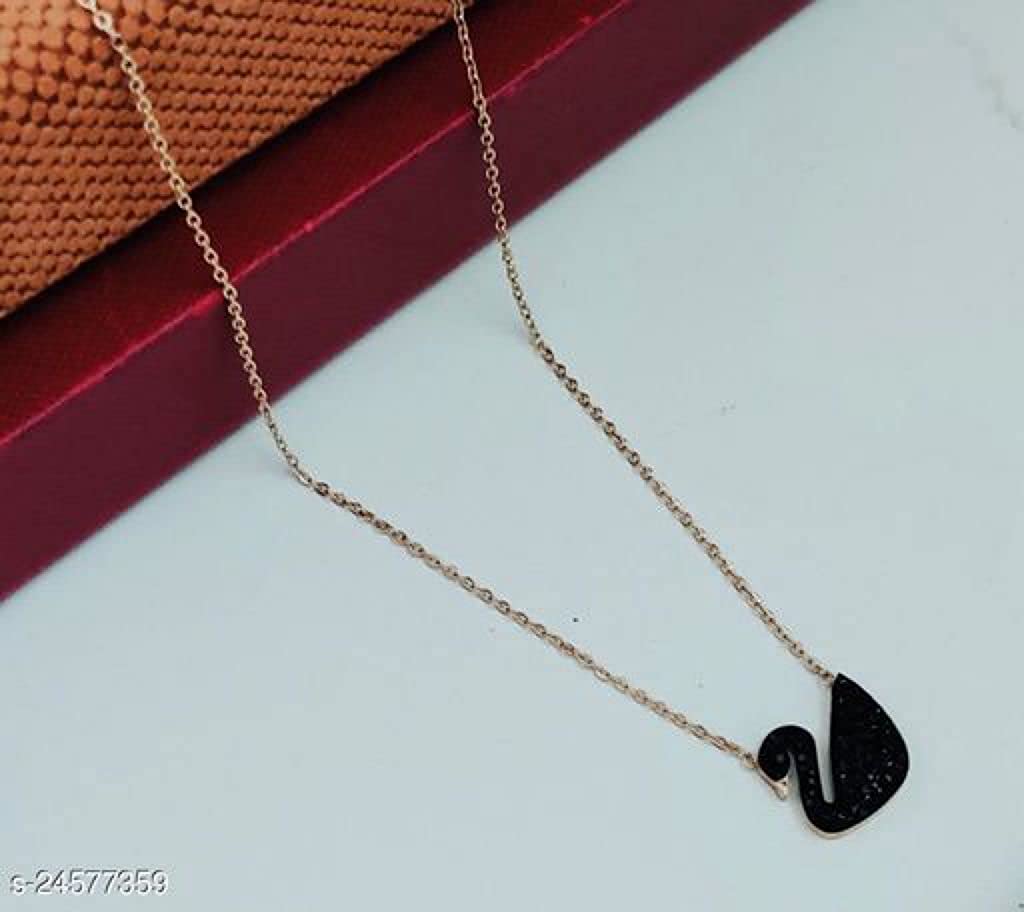 Rhodium-Plated Alloy Rhinestones Studded Duck Necklace - The Pari | Swadesiicart