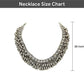 Rhodium-Plated Alloy Silver Bead Cluster Choker Necklace - The Pari | Swadesiicart