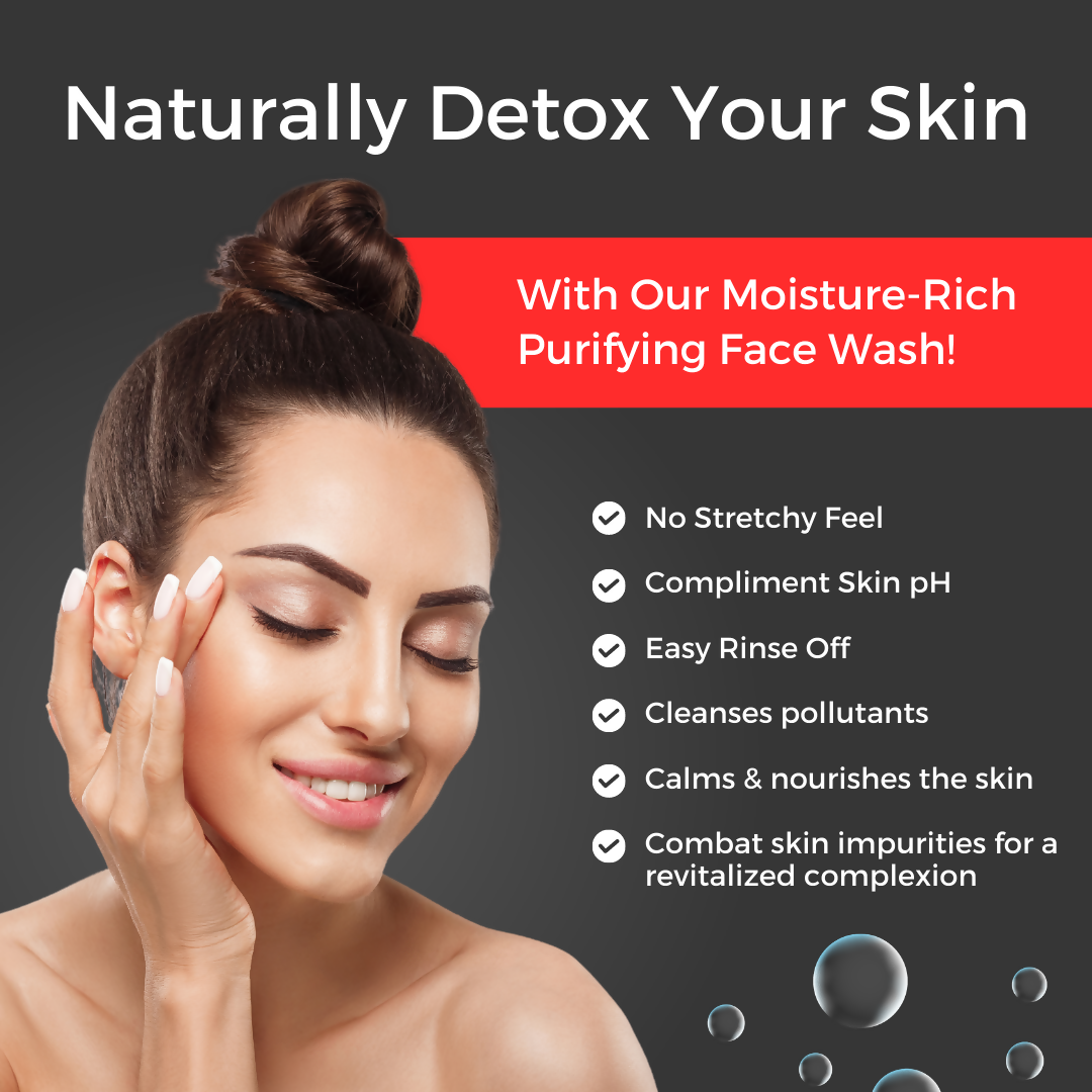 Prisa Organics Activated Charcoal Purifying Face Wash - Swadesiicart