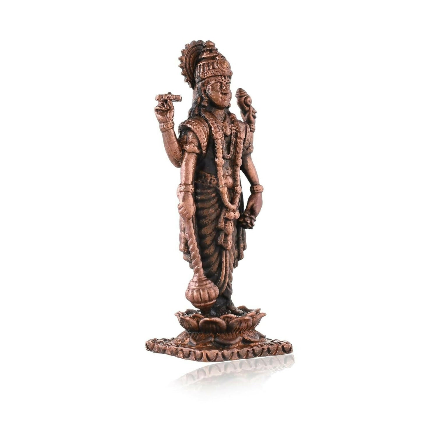 Craftvatika Copper Vishnu Idol - Swadesiicart