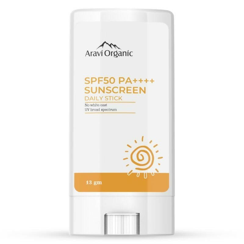 Aravi Organic SPF 50+ Daily Sunscreen Stick | Swadesiicart