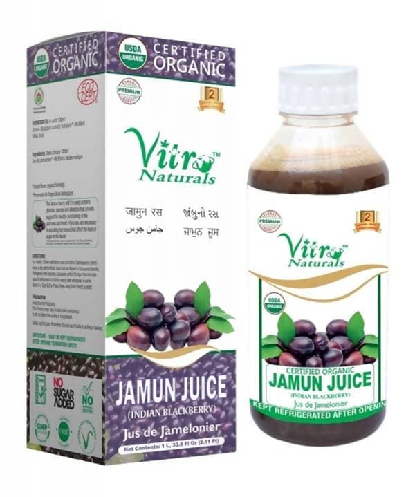 Vitro Naturals Certified Organic Jamun Juice | Swadesiicart