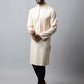 Even Apparels Cream Color Pure Cotton Men's Kurta With Side Placket (SLD1176) | Swadesiicart