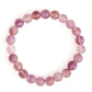 Amethyst Brown and Black Round crystal Beads Elastic Bracelet - Ruby Raang | Swadesiicart