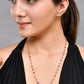 VOJ Gold-Polished Chain For Women With Multi Colour Hearts | Swadesiicart