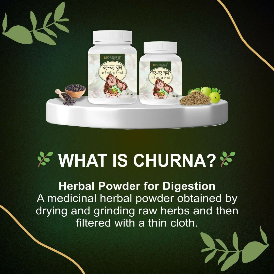 Bio Resurge Pure Ayurvedic Chat Chat Churan - Swadesiicart