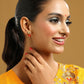 Ruby Raang Red Carnelian Kundan Studs | Swadesiicart