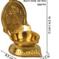 Spillbox Gold-Toned Brass Cross Diya Pooja Essential | Swadesiicart