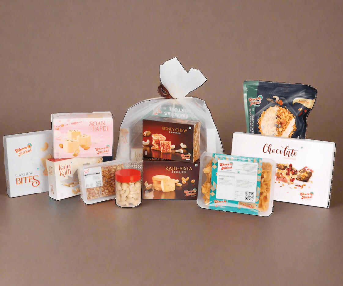 Shree Mithai Blue Titanium Dry Fruit Box | Swadesiicart