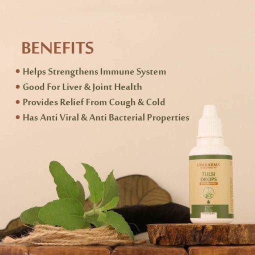 Upakarma Ayurveda Tulsi Drops Boosts Immunity - Swadesiicart