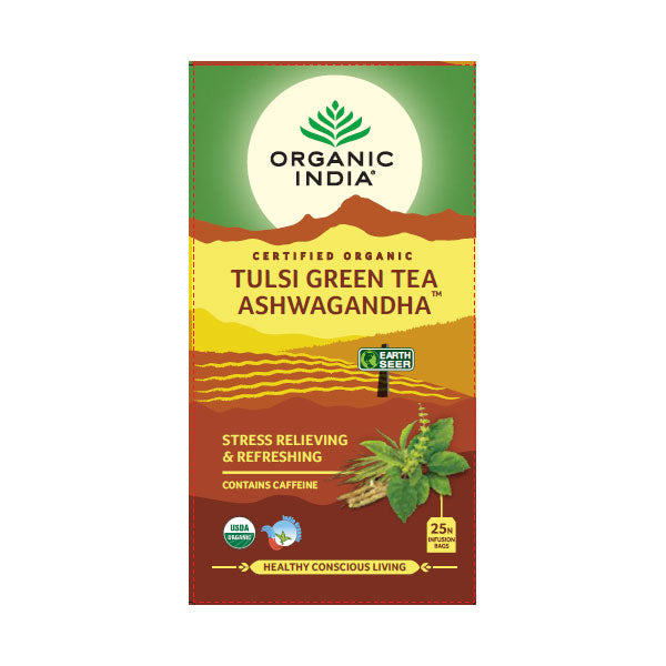 Tulsi Green Tea Ashwagandha | 25 tea bags