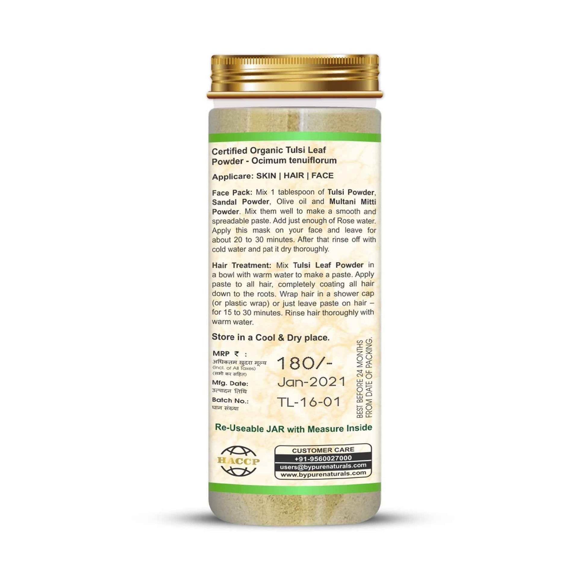 byPureNaturals Organic Tulsi Powder