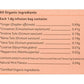 Organic India Tulsi Tummy 25 Tea Bags Ingredients