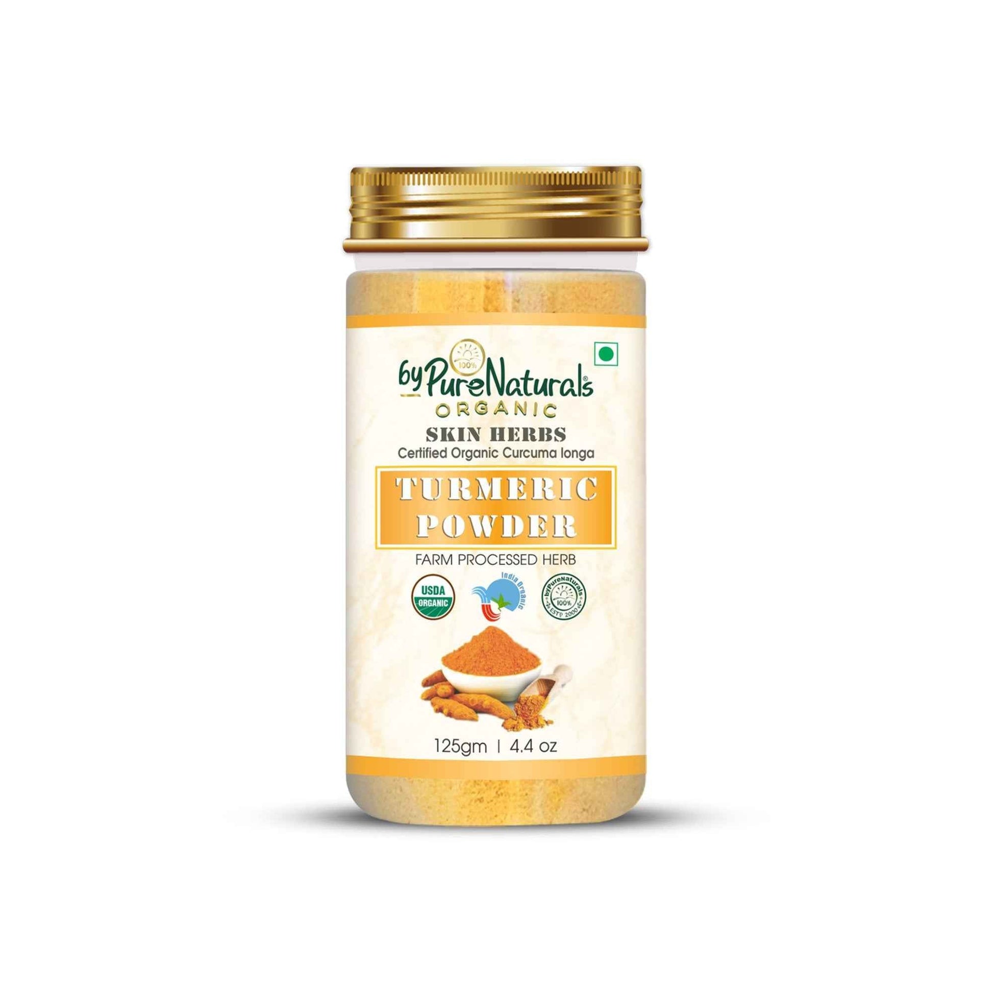 byPureNaturals Organic Turmeric Powder (Daru Haridra)