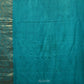 Turquoise and Burgundy Kalamkari Hand Painted Kanchipuram Silk Handloom Saree with Ramayan Theme Design - Global Threads | Swadesiicart