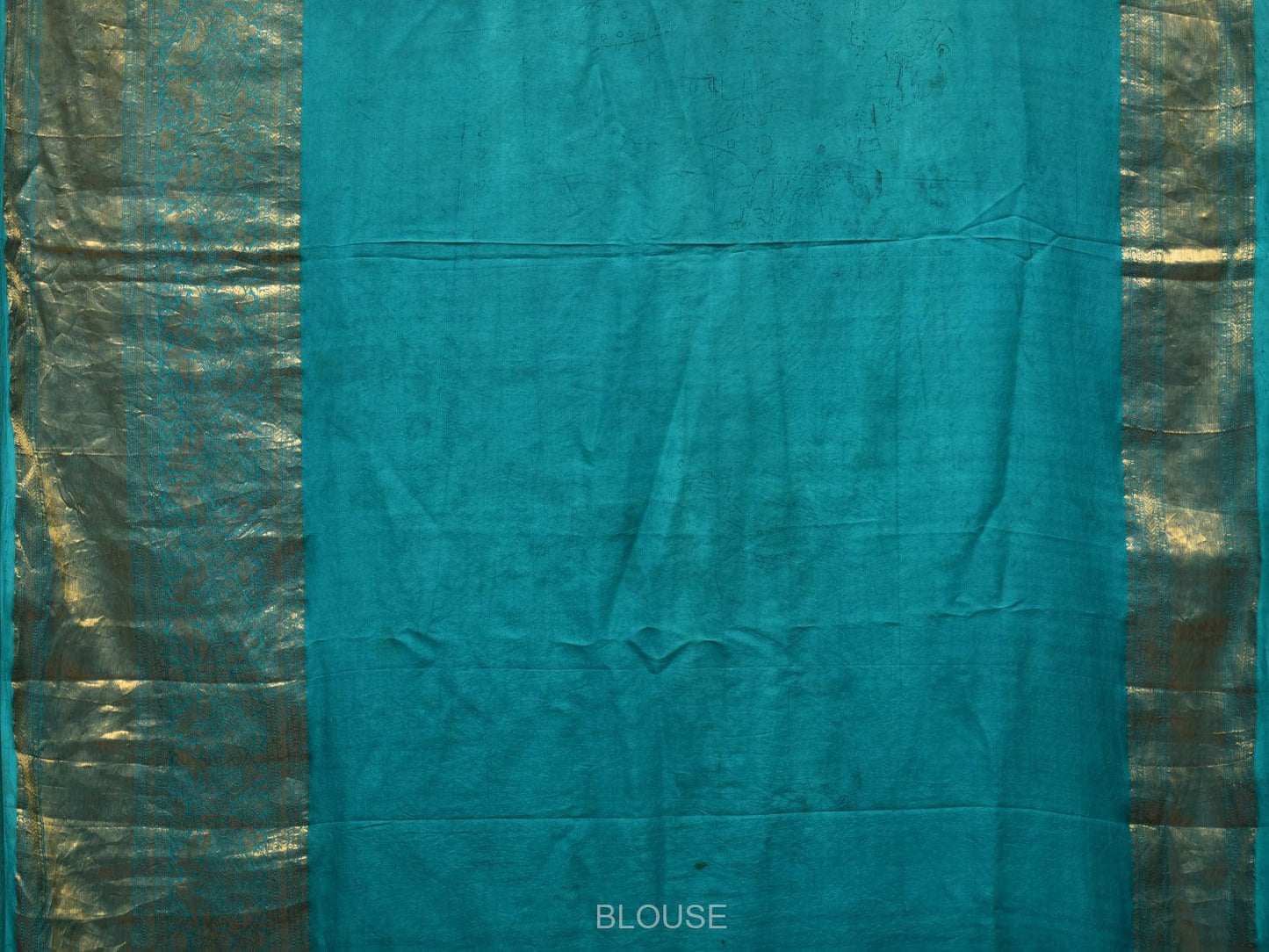 Turquoise and Burgundy Kalamkari Hand Painted Kanchipuram Silk Handloom Saree with Ramayan Theme Design - Global Threads | Swadesiicart