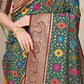 Jyoti Fashion Women's Bottle Green Patola Silk Zari Woven Saree with Blouse | Swadesiicart