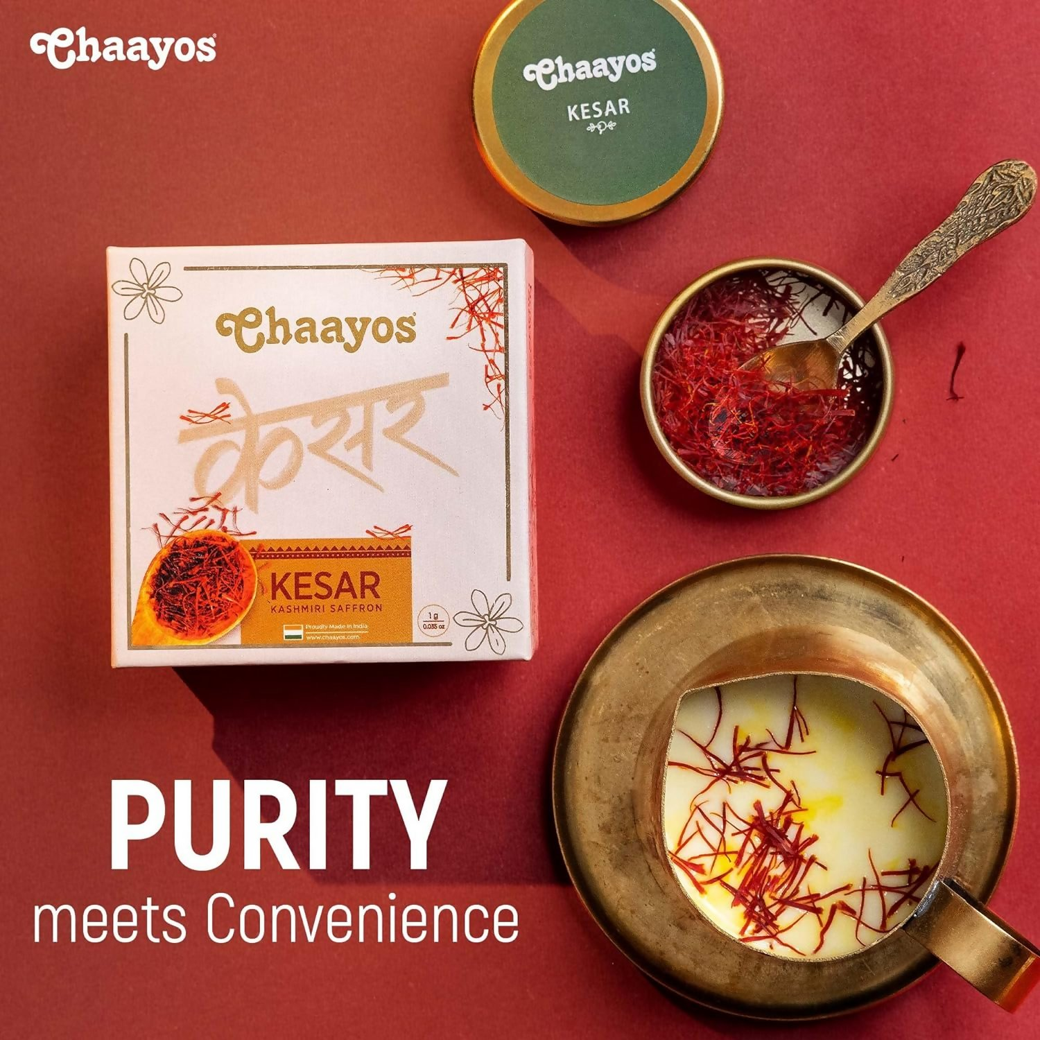 Chaayos Kesar Kashmiri Saffron - Swadesiicart