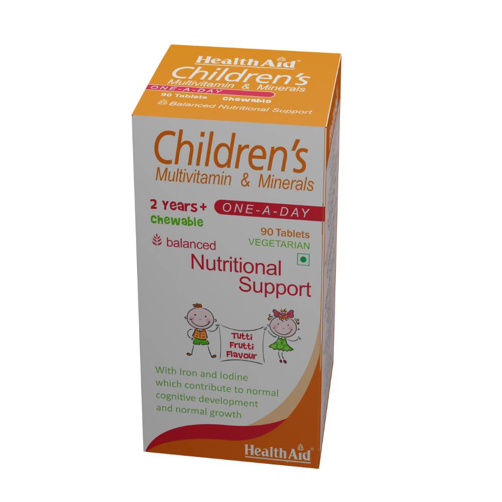 HealthAid Childrens MultiVitamin and Minerals Chewable Tablets | Swadesiicart