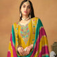 Anaita Mustard Embroidered Soft Organza Salwar Suit