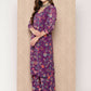 Ahalyaa Women's Traditional wear Kurta Set - Purple | Swadesiicart