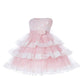 Asmaani Baby Girl's Pink Colour Satin A-Line Maxi Full Length Dress (AS-DRESS-22166)