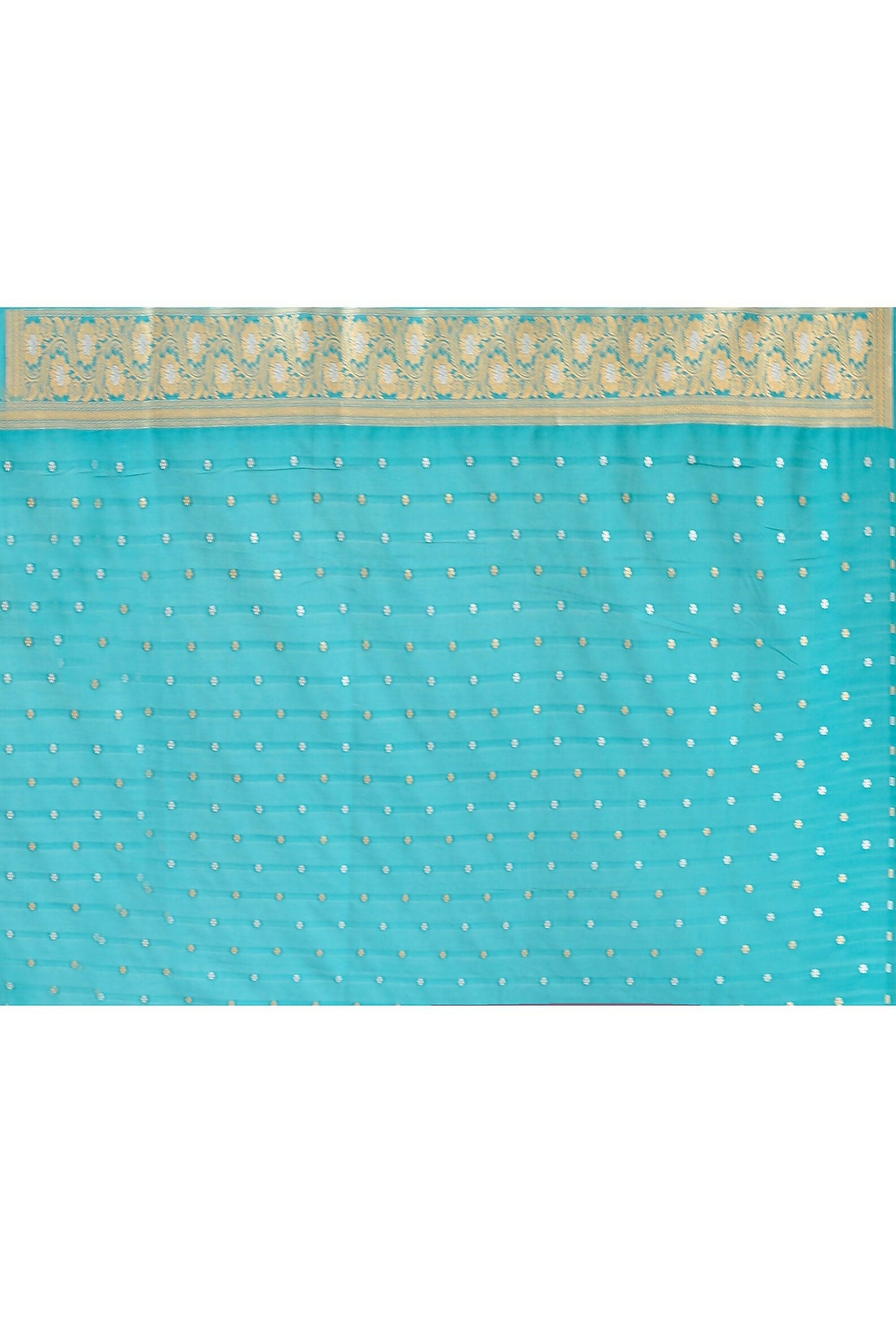 Joban Fashion Teal Green Banarasi Soft Pure Handloom Banarasi Silk Saree | Swadesiicart