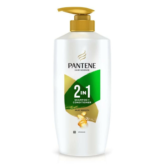 Pantene 2 In 1 Silky Smooth Care Shampoo + Conditioner | Swadesiicart