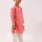 Lil Drama Mishti Peach Kurta Pyjama Set For Boys | Swadesiicart