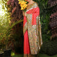 Vishnu Weaves Women's Gajri Paithani Silk Zari Woven Saree with Unstitched Blouse - Swadesiicart