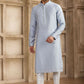 Raivat Ethnic Banarasi Art Silk Mirror Work Kurta Pajama In Sky Blue Colour | Swadesiicart