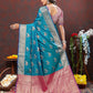 Lorenvalley Fashion Rama Soft Silk Woven Design Zari Weaving Saree - Swadesiicart