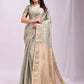 Shree Shyam Fashion Organza Grey Saree