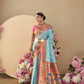 Vishnu Weaves Women's Firozi Paithani Silk Saree with Blouse - Swadesiicart