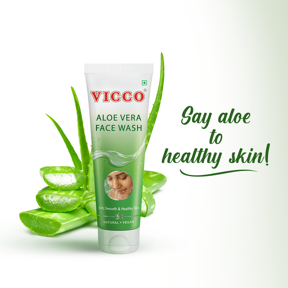 Vicco Aloe Vera Face Wash - Swadesiicart