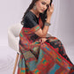Shree Shyam Fashion Vastraloom Black Linen Cotton Saree