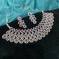 American Diamond Pink Set By House of Ree - Swadesiicart