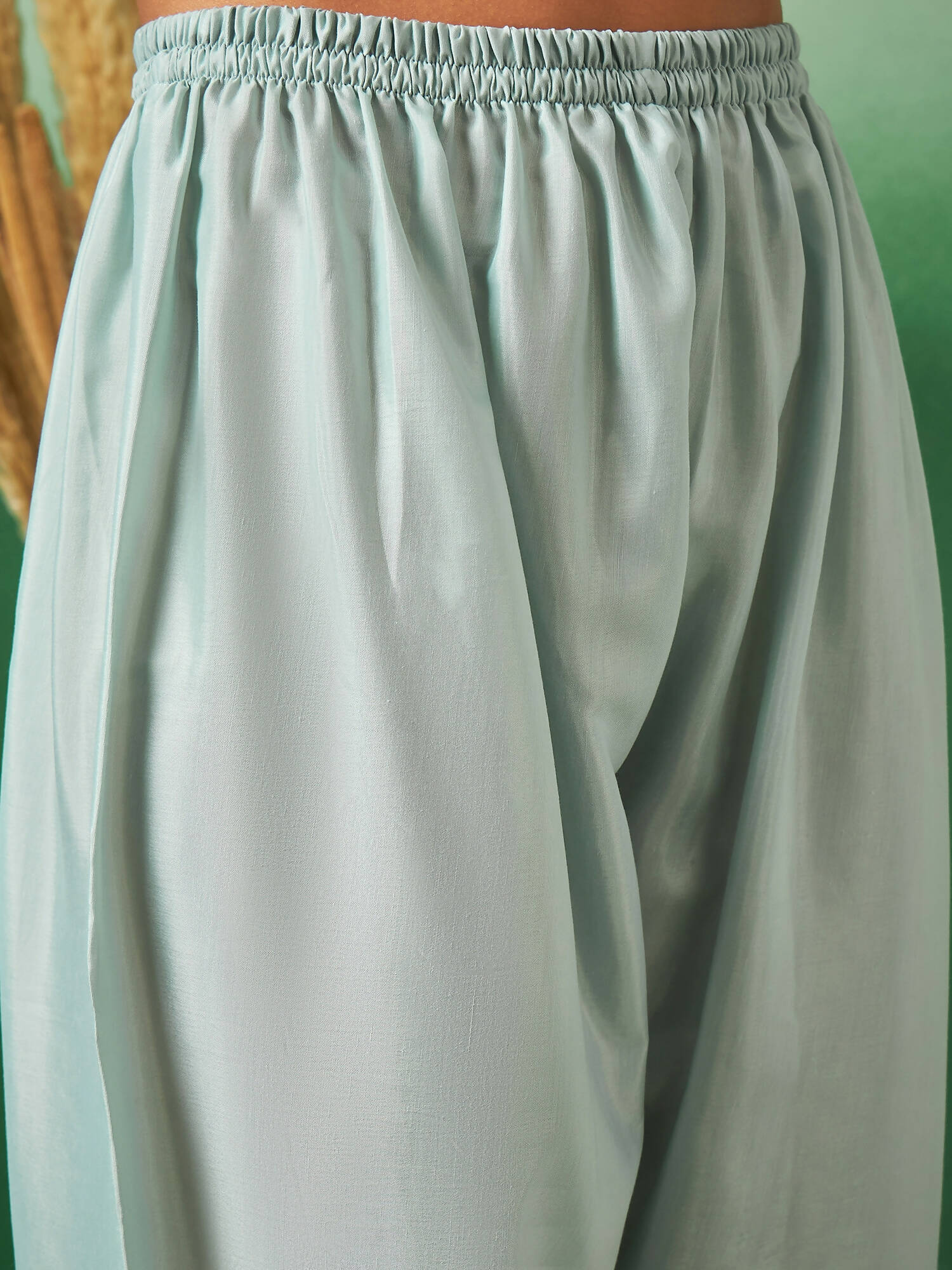 Sky Blue Georgette Handwork Unstitched Dress Material - Hanika | Swadesiicart