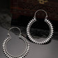 NVR Women Silver Full Circular Hoop Earrings - Swadesiicart