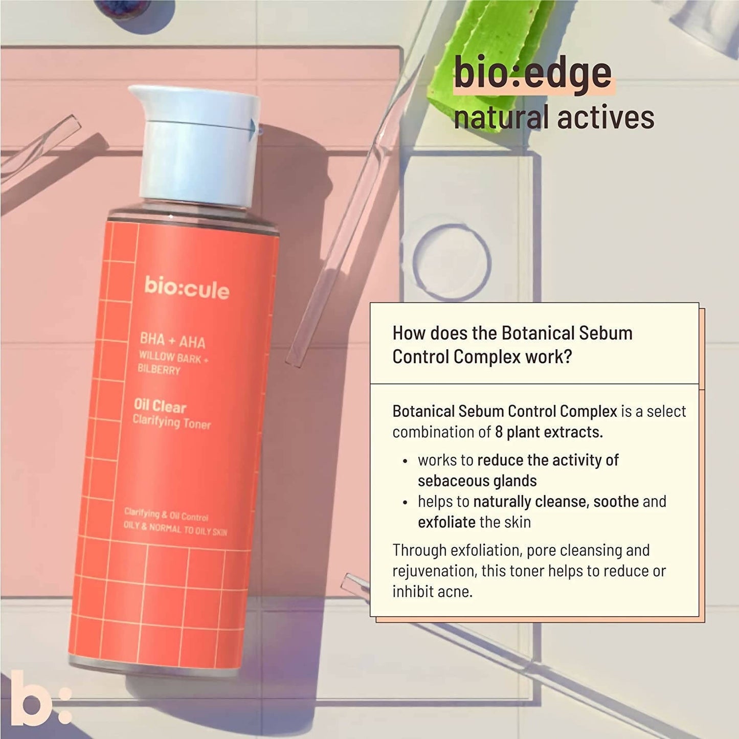 Biocule Oil Clear Clarifying Toner - Swadesiicart