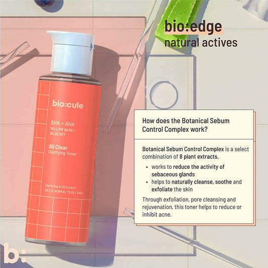 Biocule Oil Clear Clarifying Toner - Swadesiicart