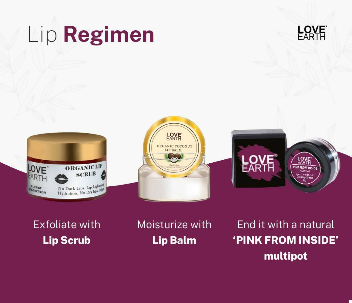Love Earth Lip Tint & Cheek Tint Multipot - Pink From Inside - Swadesiicart
