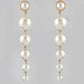 VOJ Women Gold Tone Pearl Stainless Steel Drops & Danglers Earrings - Swadesiicart