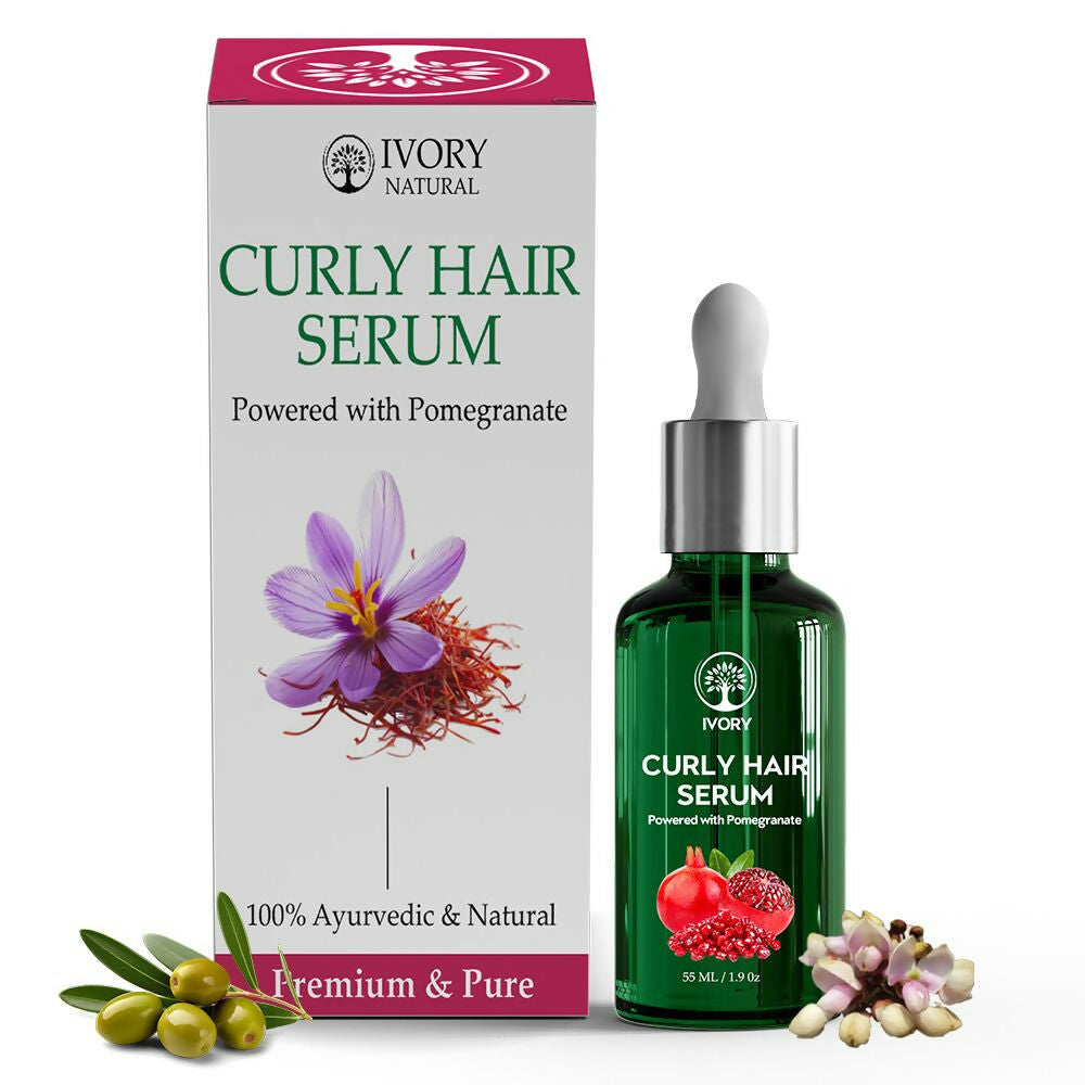 Ivory Natural Curly Hair Serum For Smooth Even Curls And Silky | Swadesiicart