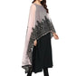Ahalyaa Women's Beautiful Black Crepe Printed Kurta with Attached Dupatta | Swadesiicart