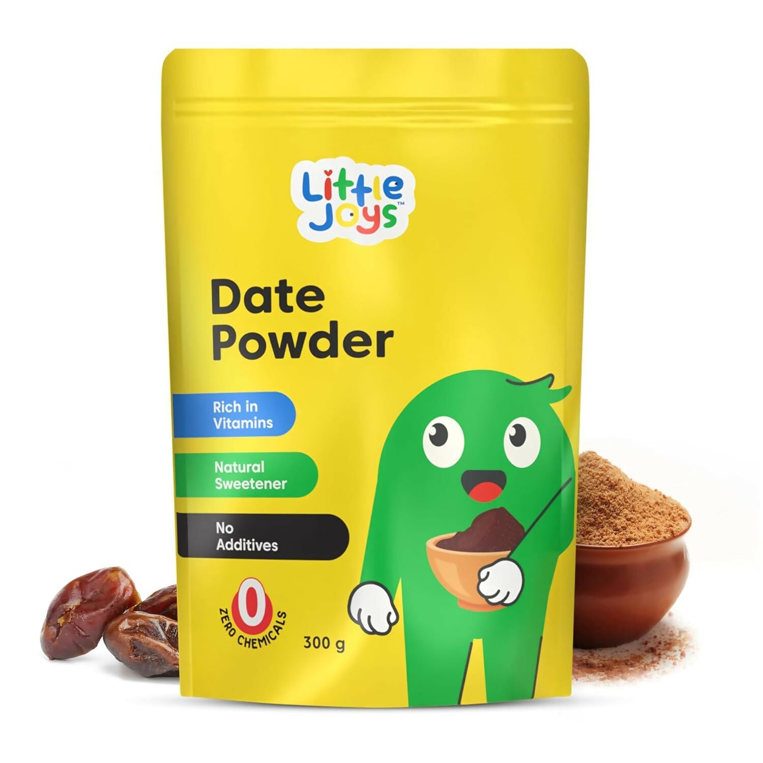 Little Joys 100% Natural Dates Powder, Strengthens Bones & Improves Digestion - Swadesiicart