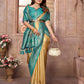 Aastha Fashion Gold Banarasi Tissue Silk Weaving Saree